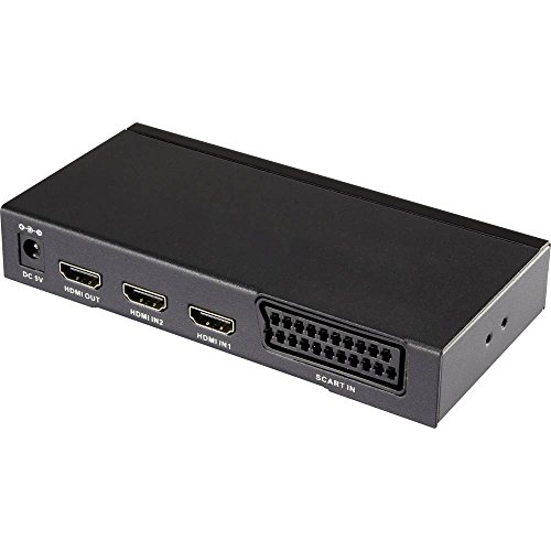 SpeaKa Professional 2+1 HDMI Switch mit SCART-Eingang von Speaka