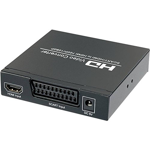 SpeaKa Professional AV Konverter SP-HD/SC-01 [SCART - HDMI, Klinke, Cinch-Digital] 1920 x 1080 Pixel von Speaka