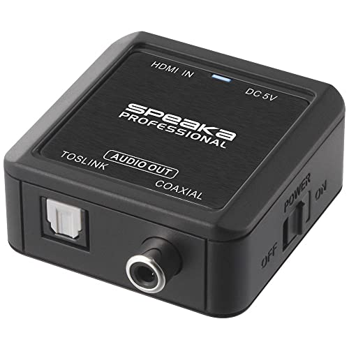 SpeaKa Professional Audio Konverter [HDMI - Koaxial, Toslink] von Speaka