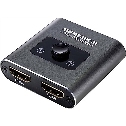 SpeaKa Professional SP-BDS-120 1+2 Port HDMI-Switch UHD 4K @ 60 Hz von Speaka