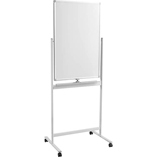 SpeaKa Professional Whiteboard SP-WB-309 (B x H) 600 mm x 900 mm Weiß Hochformat, Beide Seiten nutzbar, Inkl. Rollensat von Speaka