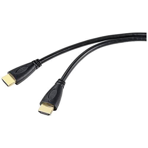 Speaka Professional HDMI Anschlusskabel HDMI-A Stecker, HDMI-A Stecker 1.50 m Schwarz SP-10133284 Audio Return Channel von Speaka