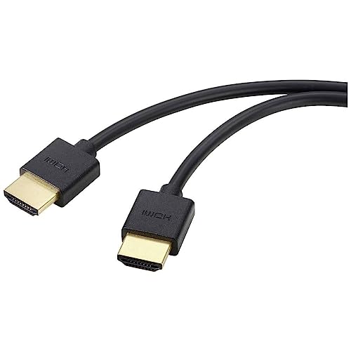 Speaka Professional HDMI Anschlusskabel HDMI-A Stecker, HDMI-A Stecker 3.00 m Schwarz Ultra HD (8K), High Speed-HDMI, F von Speaka