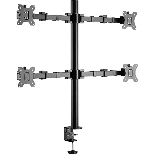 SpeaKa Professional SP-MM-540 4fach Monitorhalterung 43,2 cm (17) - 81,3 cm (32) Schwarz Neigbar+Schwenkbar, Drehbar, von Speaka