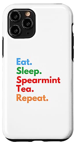 Eat Sleep Spearmint Tea Repeat für Liebhaber von Spearmint-Tee Hülle für iPhone 11 Pro Eat Sleep Spearmint Tea Repeat für Liebhaber von Spearmint-Tee Hülle für iPhone 11 Pro von Spearmint Tea Lovers Club