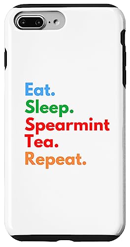 Eat Sleep Spearmint Tea Repeat für Liebhaber von Spearmint-Tee Hülle für iPhone 7 Plus/8 Plus Eat Sleep Spearmint Tea Repeat für Liebhaber von Spearmint-Tee Hülle für iPhone 7 Plus/8 Plus von Spearmint Tea Lovers Club