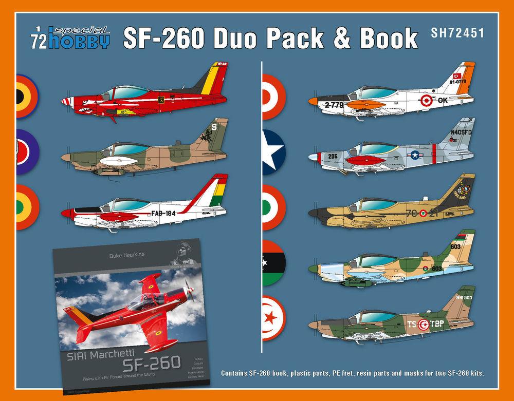 SIAI-Marchetti SF-260 Duo Pack & Book von Special Hobby