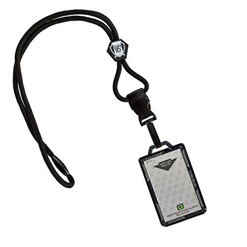 Specialist ID Heavy Lanyard and Identity Stronghold 2-Card RFID Blocking Badge Holder (Black) by Specialist ID von Specialist ID