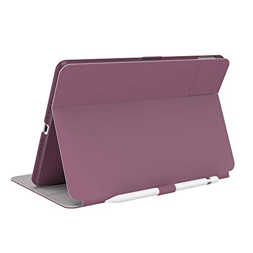 Speck Balance Folio Case für iPad 10,2 Zoll (2019-2021) - Fall- & Kameraschutz, schlanker Multi-Range-Ständer, Apple Pencil Halter - Plumberry Purple/Crushed Purple/Crepe Pink von Speck