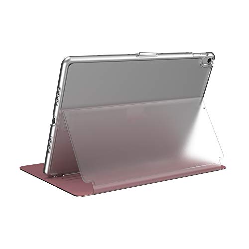 Speck Balance Folio Clear Case und Ständer, kompatibel mit 9,7 Zoll iPad (2017/2018) iPad Air 2/iPad Air, Rose Gold Metallic/Clear von Speck