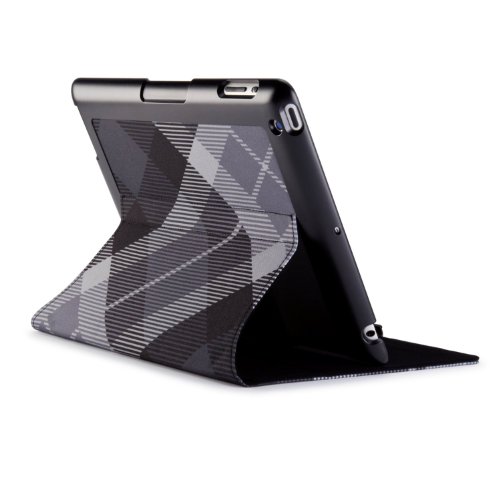 Speck FitFolio Tablet Case Cover Schutzhülle mit eingebautem Stand für iPad 2/3/4 mit Retina Display - Kariert/Schwarz von Speck