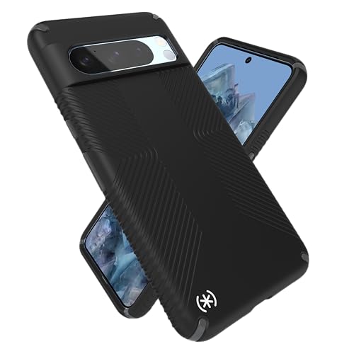 Speck Google Pixel 8 Pro Hülle - Fallschutz Griff - Kratzfeste, weiche Haptik Handyhülle für Google Pixel 8 Pro - Presidio2 Grip Schwarz/Schiefergrau/Weiß Speck Google Pixel 8 Pro Hülle - Fallschutz Griff - Kratzfeste, weiche Haptik Handyhülle für Google Pixel 8 Pro - Presidio2 Grip Schwarz/Schiefergrau/Weiß von Speck
