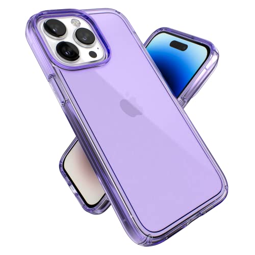 Speck Klare iPhone 14 Pro Max Hülle - Fallschutz mit kratzfester Dual Layer Slim Phone Case für 6,7 Zoll iPhones 14 Pro Max - Anti-Vergilbung & Anti-Fade Hülle - Amethyst Purple GemShell Speck Klare iPhone 14 Pro Max Hülle - Fallschutz mit kratzfester Dual Layer Slim Phone Case für 6,7 Zoll iPhones 14 Pro Max - Anti-Vergilbung & Anti-Fade Hülle - Amethyst Purple GemShell von Speck