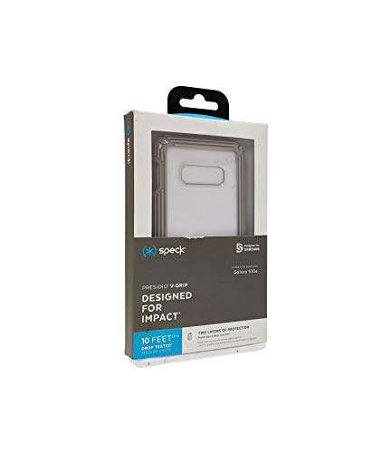 Speck Kompatible Schutzhülle für Samsung S10e, Presidio V-Grip (transparent/grau) von Speck