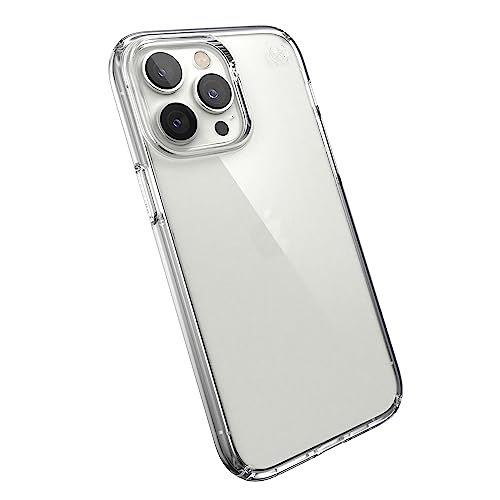 Speck Presidio Perfect-Clear - iPhone 14 Pro Max Hülle mit Microban-Beschichtung (transparent) von Speck