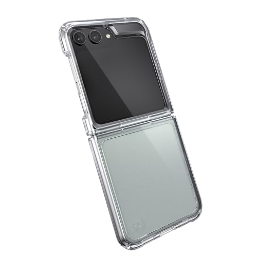 Speck Presidio Schutzhülle für Samsung Galaxy Z Flip 5, faltbar, Kratzfest und Fallschutz, Anti-Vergilbung, transparent, transparent Speck Presidio Schutzhülle für Samsung Galaxy Z Flip 5, faltbar, Kratzfest und Fallschutz, Anti-Vergilbung, transparent, transparent von Speck