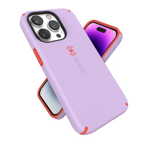 Speck Products CandyShell Pro AP-1023 Hülle, kompatibel mit MagSafe, Spring Purple/Energy Red von Speck