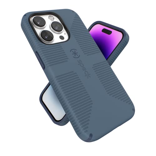 Speck Products Candyshell Grip Schutzhülle für iPhone 14 Pro, 6,1 Zoll Modell, kompatibel mit MagSafe, Mystery Blue/Faded Denim Speck Products Candyshell Grip Schutzhülle für iPhone 14 Pro, 6,1 Zoll Modell, kompatibel mit MagSafe, Mystery Blue/Faded Denim von Speck