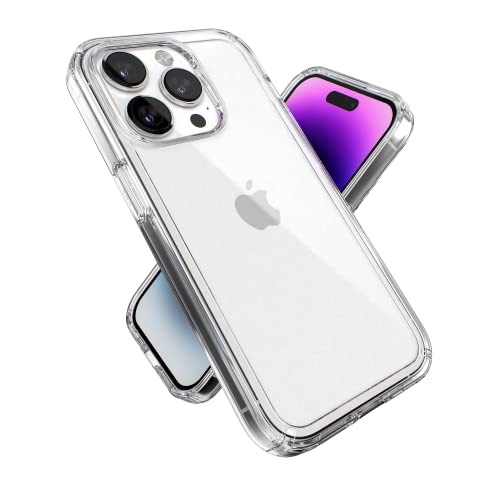 Speck Products Gemshell Hülle passend für iPhone 14 Pro, 6,1 Zoll Modell, transparent/transparent von Speck