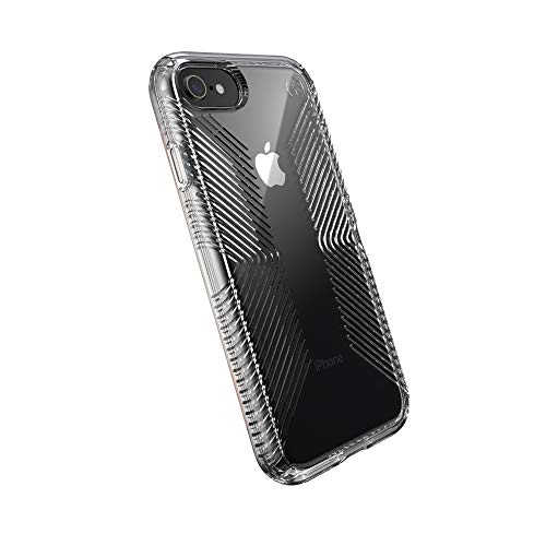 Speck Products Presidio Perfect-Clear with Grip Case, kompatibel mit iPhone SE (2022)| iPhone SE (2020)| iPhone 8| iPhone 7, Klar/Transparent (136216-5085) von Speck