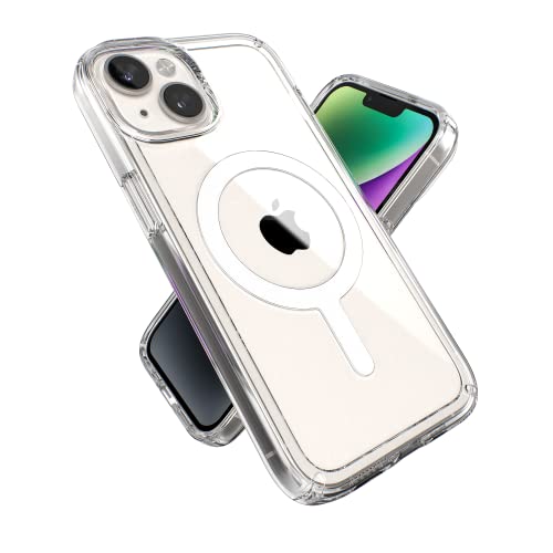 Speck Produkte Gemshell iPhone 14 / iPhone 13 Hülle, kompatibel mit MagSafe, klar/klar von Speck