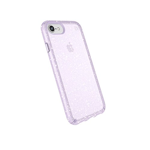 Speck Products Kompatibel mit Apple iPhone SE (2020)/iPhone 8/iPhone 7/iPhone 6S/iPhone 6, Presidio Clear + Glitter Case, Geode Purple mit Gold Glitter / Geode Purple von Speck