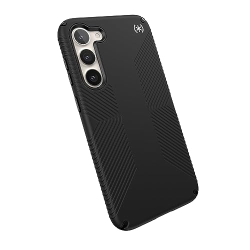 Speck Samsung Galaxy S23 Plus Hülle - Fallschutz, Extra Grip, Kratzfeste & Stoßdämpfende Hülle für Galaxy S23 Plus - Schlankes Design Griffschutz S23 + Schwarze Hülle - Grip Case Presidio2 Speck Samsung Galaxy S23 Plus Hülle - Fallschutz, Extra Grip, Kratzfeste & Stoßdämpfende Hülle für Galaxy S23 Plus - Schlankes Design Griffschutz S23 + Schwarze Hülle - Grip Case Presidio2 von Speck