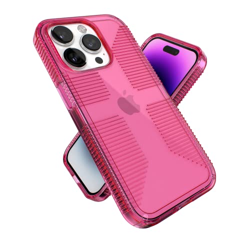 Speck Transparente Schutzhülle für iPhone 14 Pro 15,5 cm (6,1 Zoll), schlanker Fallschutz, Kratzfest und vergilbungsfrei, mit rutschfestem Griff, Hartschale, Traumrosa Speck Transparente Schutzhülle für iPhone 14 Pro 15,5 cm (6,1 Zoll), schlanker Fallschutz, Kratzfest und vergilbungsfrei, mit rutschfestem Griff, Hartschale, Traumrosa von Speck
