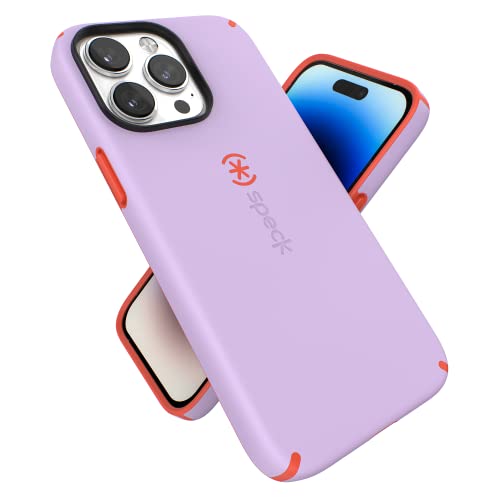 Speck iPhone 14 Pro Max Hülle – Schlanke Handyhülle mit Fallschutz, Kratzfest, weiche Haptik für iPhone 14 Pro Max Hülle mit 6,7 Zoll (17 cm) – zweilagige Schutzhülle, von Speck