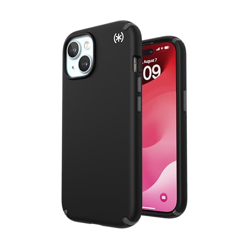 Speck iPhone 15 Hülle Schwarz - Slim Phone Case für iPhone 15, 14, 13 - Handyhülle 6,1 Zoll - Presidio2 Pro Schwarz/Schiefergrau/Weiß Speck iPhone 15 Hülle Schwarz - Slim Phone Case für iPhone 15, 14, 13 - Handyhülle 6,1 Zoll - Presidio2 Pro Schwarz/Schiefergrau/Weiß von Speck