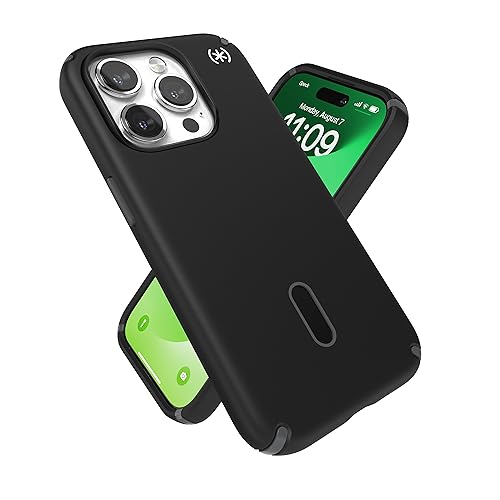 Speck iPhone 15 Pro Hülle – ClickLock rutschfeste Interlock, gebaut für MagSafe, Fallschutz – Kratzfest, weiche Haptik, 6,1 Zoll Handyhülle – Presidio2 Pro Schwarz/Schiefergrau/Weiß Speck iPhone 15 Pro Hülle – ClickLock rutschfeste Interlock, gebaut für MagSafe, Fallschutz – Kratzfest, weiche Haptik, 6,1 Zoll Handyhülle – Presidio2 Pro Schwarz/Schiefergrau/Weiß von Speck