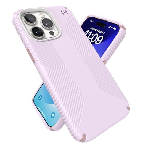 Speck Presidio2 Grip Schutzhülle für iPhone 15 Pro Max, entwickelt für MagSafe, Fallschutz, kratzfest, weich, 17,5 cm (6,7 Zoll), Lila/Nelkenblüten/Rouge Pink Speck Presidio2 Grip Schutzhülle für iPhone 15 Pro Max, entwickelt für MagSafe, Fallschutz, kratzfest, weich, 17,5 cm (6,7 Zoll), Lila/Nelkenblüten/Rouge Pink von Speck