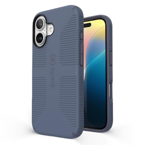 Speck CandyShell Schutzhülle für iPhone 16 – iPhone 16 Hülle für Damen und Herren – griffige Schutzhülle für iPhone 16 – MagSafe – Mystery Blue/Faded Denim Speck CandyShell Schutzhülle für iPhone 16 – iPhone 16 Hülle für Damen und Herren – griffige Schutzhülle für iPhone 16 – MagSafe – Mystery Blue/Faded Denim von Speck