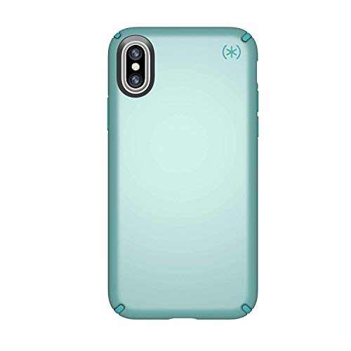 Speck iPhone X Schutzhülle Metallisch Schimmernde Handyhülle Schützende Hülle Tasche Dünne Schale Hardcase Beständig für Apple iPhone X - Presidio Metallic - Grün von Speck