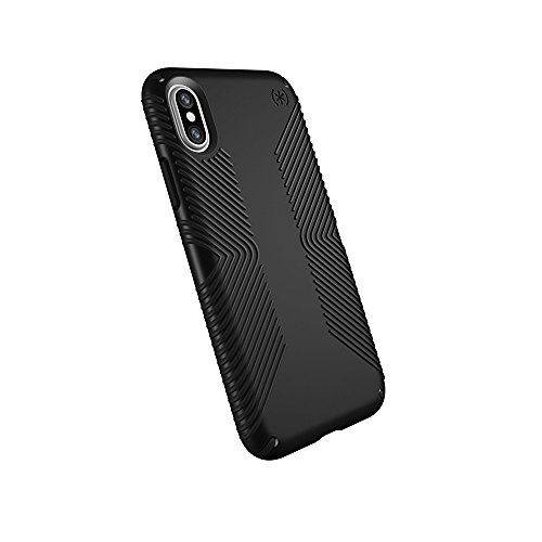Speck iPhone X Schutzhülle Rutschsicher Rutschfest Handyhülle Schützende Hülle Tasche Dünne Schale Hardcase Beständig mit Shock Barrier für Apple iPhone X - Presidio Grip - Schwarz Speck iPhone X Schutzhülle Rutschsicher Rutschfest Handyhülle Schützende Hülle Tasche Dünne Schale Hardcase Beständig mit Shock Barrier für Apple iPhone X - Presidio Grip - Schwarz von Speck