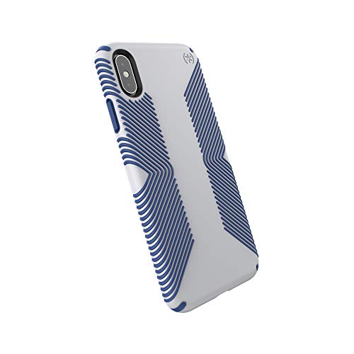 Speck iPhone XS Max Schutzhülle Rutschsicher Rutschfest Handyhülle Schützende Hülle Tasche Dünne Schale Hardcase Beständig mit Shock Barrier für Apple iPhone XS Max - Presidio Grip - Grau/Blau Speck iPhone XS Max Schutzhülle Rutschsicher Rutschfest Handyhülle Schützende Hülle Tasche Dünne Schale Hardcase Beständig mit Shock Barrier für Apple iPhone XS Max - Presidio Grip - Grau/Blau von Speck
