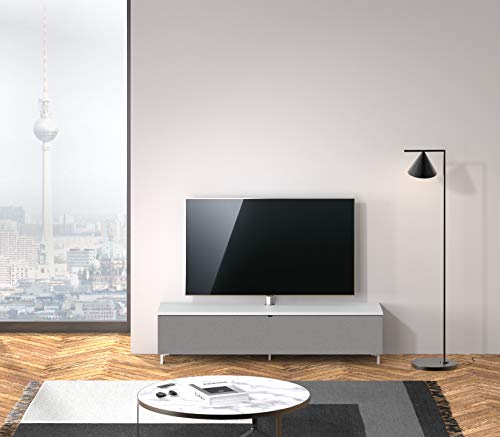 SPECTRAL® Just-Racks TV-Lowboard JRB1604 mit Stoffklappe inkl. TV-Halterung, Breite 160 cm, Snow… von Spectral