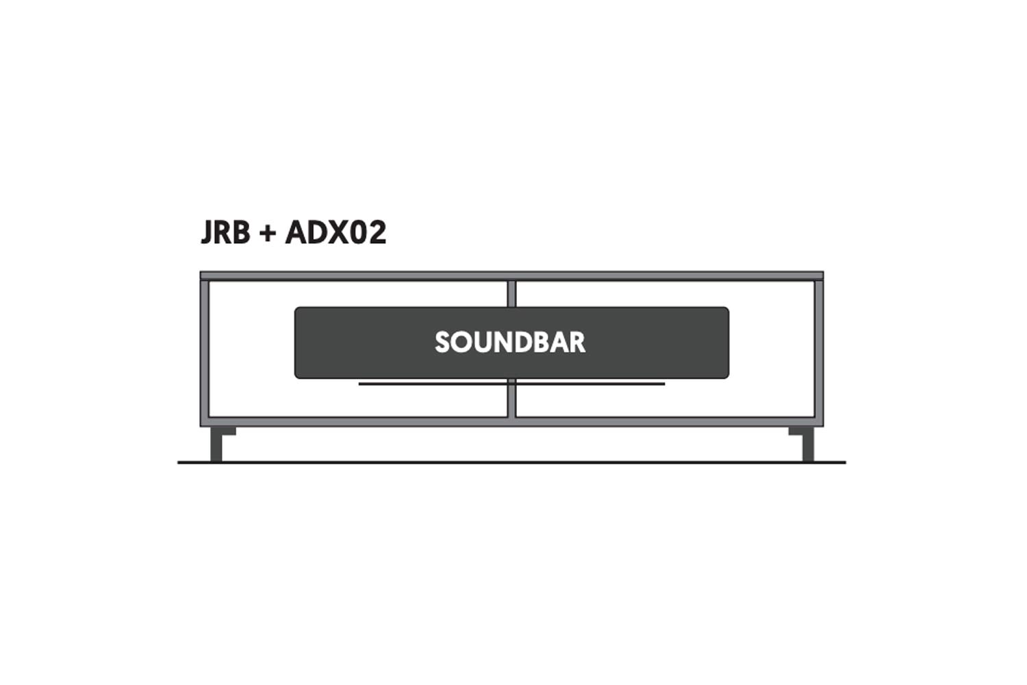 Spectral Just-racks JRB1604 Lowboard - Universal Soundbar Ablage ADX02 von Spectral
