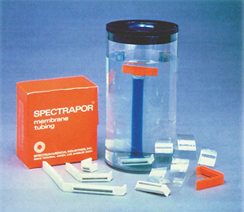 SPECTRUM 059009 Tube à dialyse SPECTRA/POR 1 en Cellulose Régénérée, Largeur à plat 10 mm von Spectrum