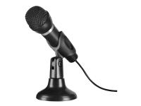 SPEEDLINK CAPO, Karaoke-Mikrofon, Kabelgebunden, 3,5 mm (1/8), Schwarz, 2 m, Box von SpeedLink