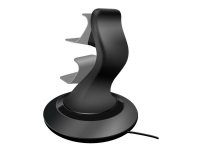 SPEEDLINK SL-4511-BK TWINDOCK - Ladestation + AC-Netzteil - 2 Ausgangsanschlüsse - schwarz - für Sony PlayStation 4 von SpeedLink