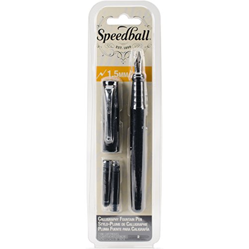 Speedball Füllfederhalter, 1,5 mm, Schwarz von Speedball