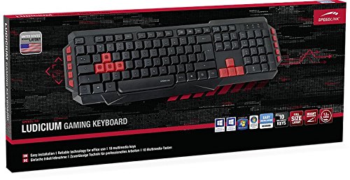 LUDICIUM Gaming Keyboard, black - NC Layout von Speedlink