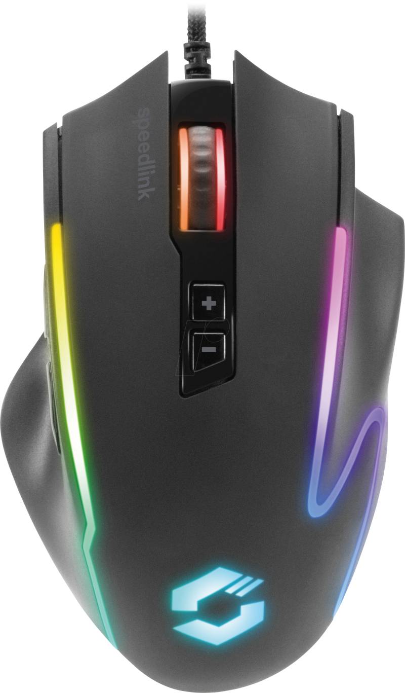 SL-680024-RRBK - Gaming-Maus (Mouse), USB, RGB, schwarz von Speedlink