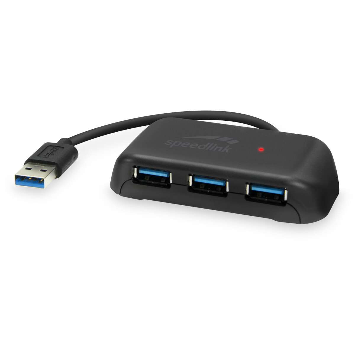 SNAPPY EVO USB Hub , 4-Port, USB 3.0, USB 3.1 Gen 1 , USB 3.2 Gen 1 (5 Gbit-s), Passive, Schwarz von Speedlink
