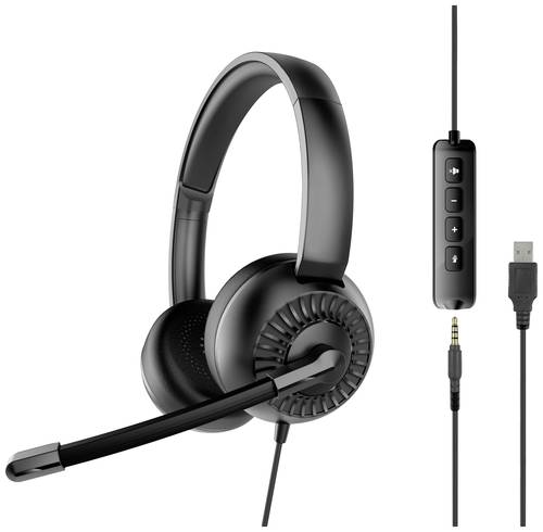 SpeedLink METIS On Ear Headset kabelgebunden Stereo Schwarz Headset, Lautstärkeregelung, Mikrofon-S SpeedLink METIS On Ear Headset kabelgebunden Stereo Schwarz Headset, Lautstärkeregelung, Mikrofon-S von Speedlink