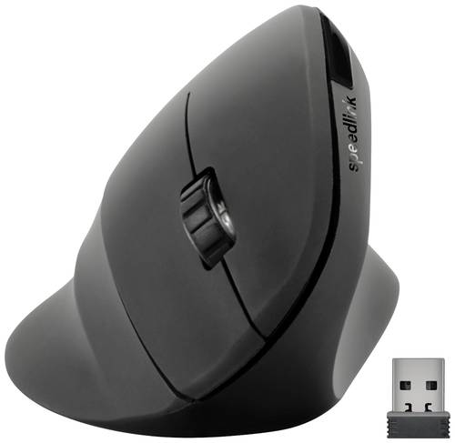 SpeedLink Piavo Ergonomische Maus Funk Optisch Schwarz 6 Tasten 800 dpi, 1200 dpi, 1600 dpi Ergonomi von Speedlink