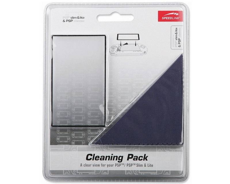 Speedlink 2in1 Set Display-Schutz + Tuch Gaming-Controller (Mikrofasertuch, Schutz-Folie für Sony PSP Classic Fat Slim&Lite Street) von Speedlink