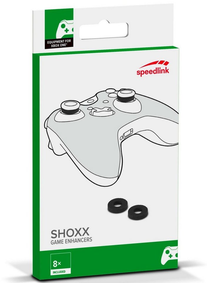 Speedlink 8x SHOXX Game Enhancer Stoß-Dämpfer Thumb-Stick Ringe Controller (8 St., für Xbox One Controller, Ziel-Hilfe, Ergonomisch) von Speedlink