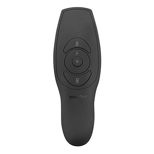 Speedlink ACUTE PURE Presenter - kabellos mit integriertem Laserpointer, 10 Meter Reichweite, schwarz von Speedlink